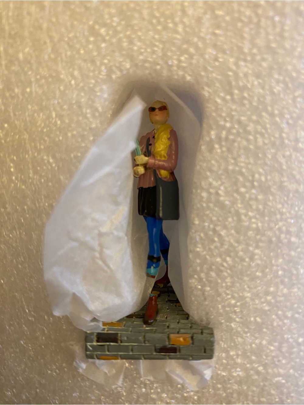 Licensed Harry Potter Luna Lovegood figure with Hogwarts Express train car